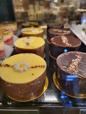 Lovely desserts - chocolate truffle cake and I forget what the other one was