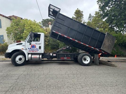 One of our dump trucks