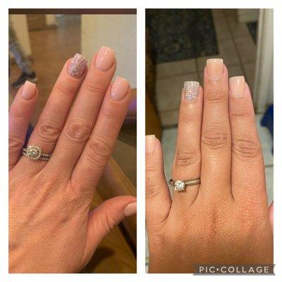 What I wanted and what I got :) love my nails!!!