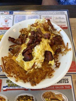 Bacon Egg & Cheese Hashbrown Bowl