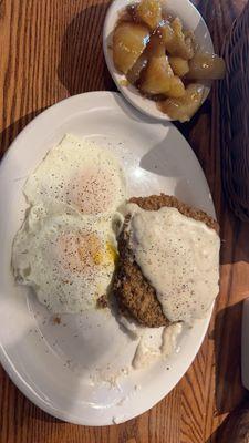 Chicken Fried Steak and Eggs!