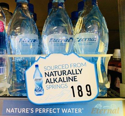 Eternal Water-Naturally Alkaline, Natural Electrolytes, Natural pH Spring Water. Available Now at 7-Eleven!!