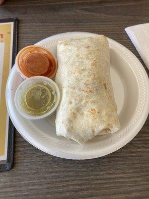 Steak burrito