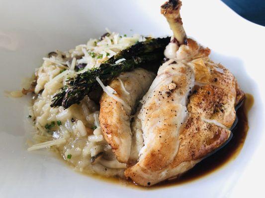 Risotto with chicken