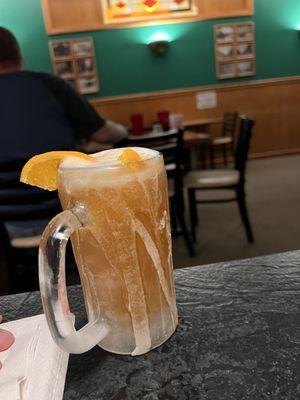 Ice cold Blue Moon beer