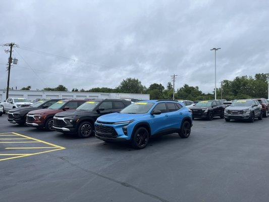 Brand new Trax and more SUV's on the lot!