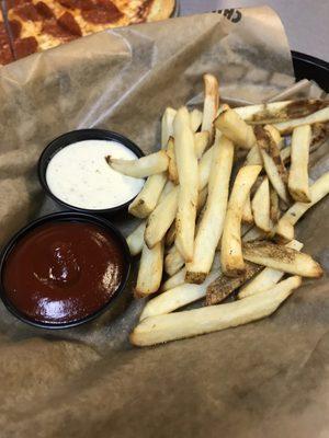 The fries were ok.