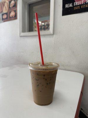 Iced hazelnut coffee