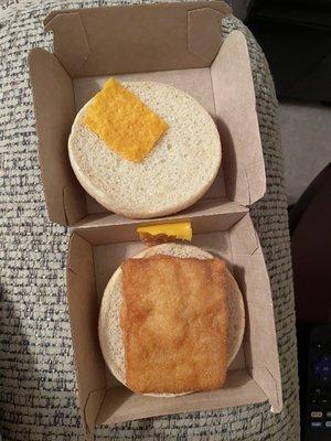 Dry filet-o-fish