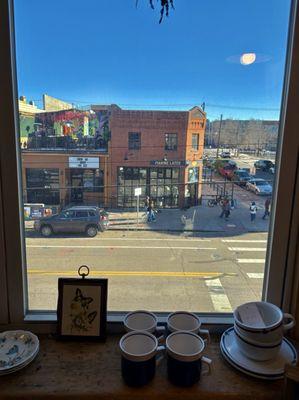 Nice view of Larimer Street from one of the windows.