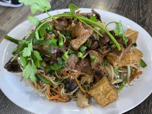 Stir Fry Tofu & Pork Noodles