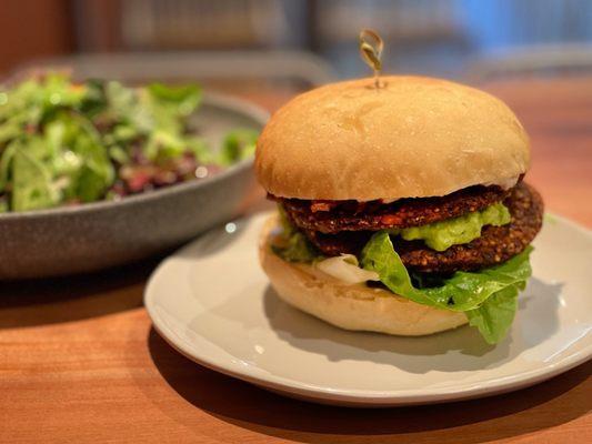 Vegan Burger. Tasted great but afterward caught a food-borne illness from it.