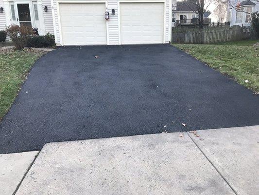 Finished driveway.