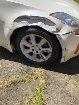 Guardrail damage