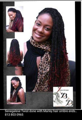 Long medium size twist