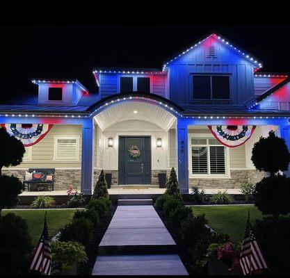 Red, White, and Blue Lights with JellyFish Lighting