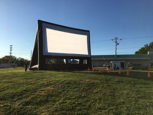 Our 45' Drive-In Movie Screen