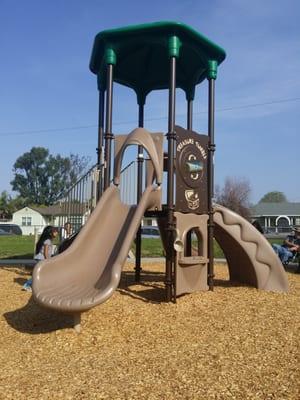 The smaller playground for the tots