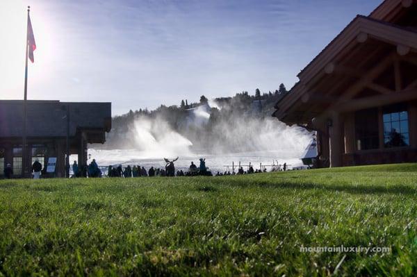 Early Season at Snowbasin, Huntsville, Utah.