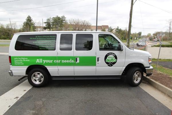 Free customer shuttle (within 5 miles) ready to take you where you need to go!