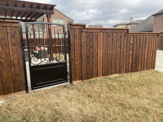 New fence and gate.