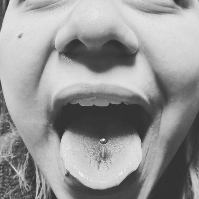 Tongue piercing