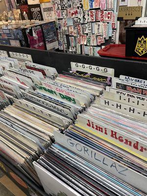 Shirts displayed as records!