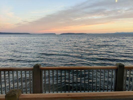 View from breakfast dining area