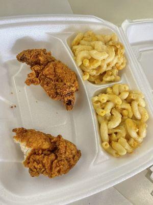 Dutch-Way -- fast lunch counter chicken fingers and mac n cheese