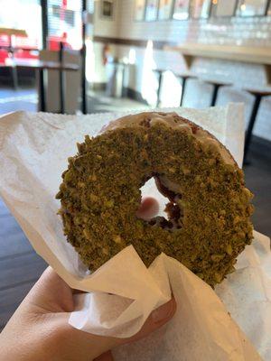 Pistachio-Meyer Lemon Donut