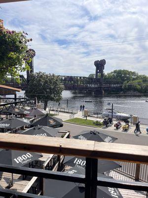 View of the train bridge!