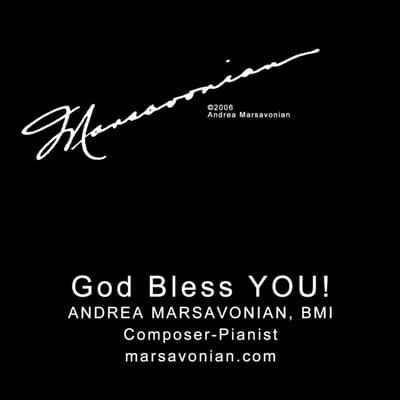 Album: God Bless YOU! 14 Original music compositions  Available as downloads  at www.marsavonian.com