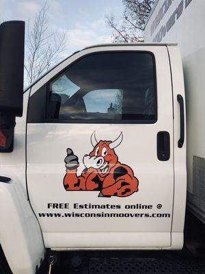 New logo for the door! Free Moving Estimates online @ www.wisconsinmoovers.com