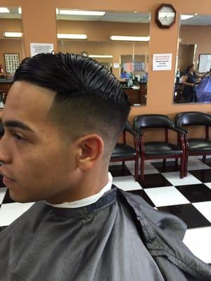 Mid low bald fade by Luis