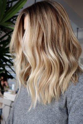 Blonde balayage.