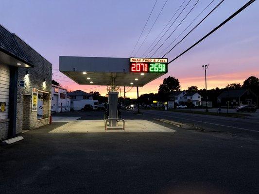 Sunset and gas prices