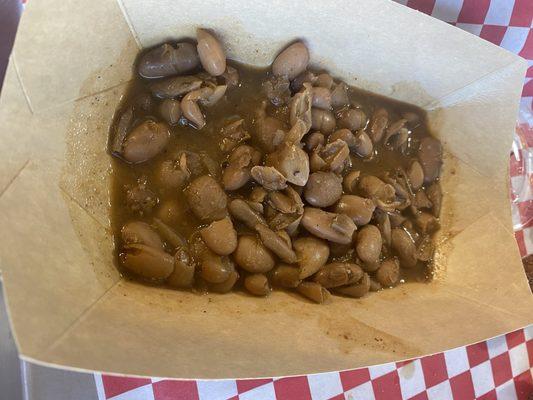 Pinto beans seasoned almost as good as homemade.