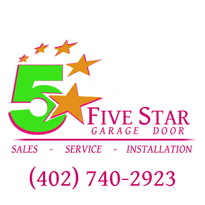 FIVE STAR GARAGE DOOR - Save Time & Money! CALL (402) 740-2923