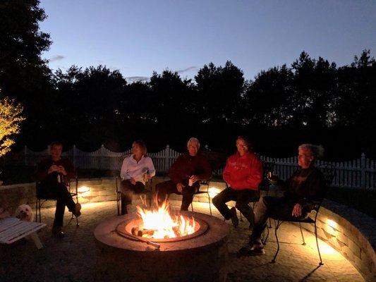 Neighbors enjoying outdoor space.