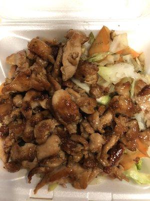 Chicken teriyaki with vegetables