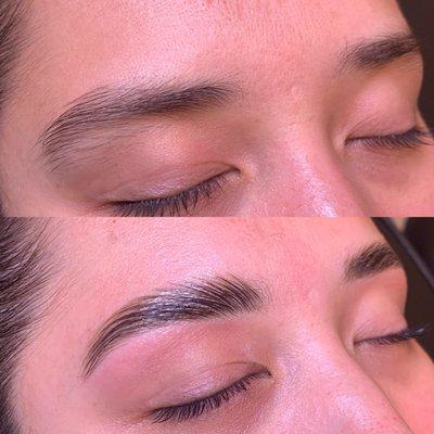 Brow Lamination & tint