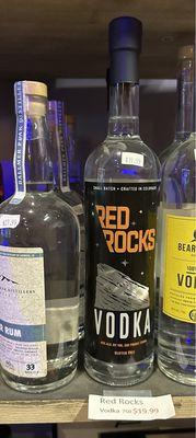 Yes they just got in the new Red Rocks Vodka! It's so smooth and so good; my new favorite!