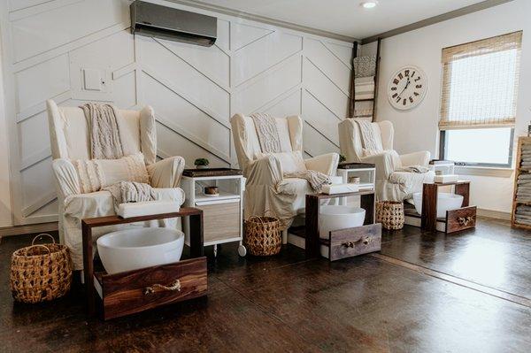 Our pedicure area