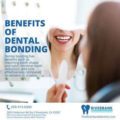 Tooth Bonding at your near by Riverbank Dentist @ Riverbank Modern Dentistry.