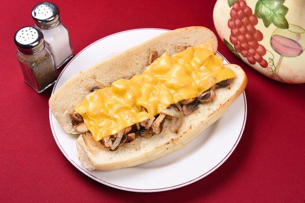 Beef Heros: Philly cheese steak hero