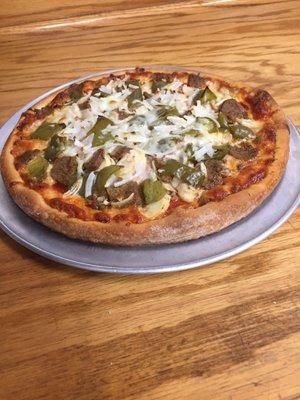 Mini Corrado's Famous (Pepperoni, Sausage, Meatballs, Mushrooms, Green Peppers, Onions, and Extra cheese)