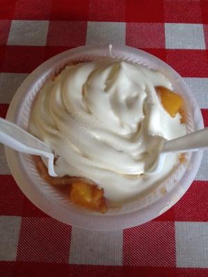 Peach cobbler