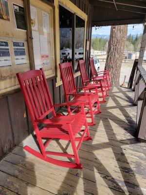 Front porch of the Ranch Owners' Association office.