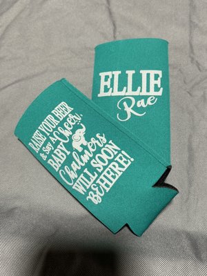 Sets of Koozies from Kustom Koozies. Thank you so much for excellent service and quality work!