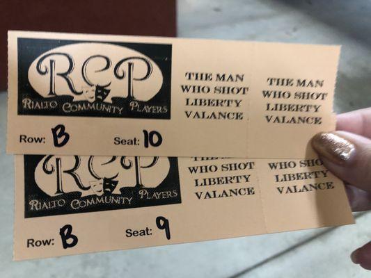 Tickets to The Man Who Shot Liberty Valance! $18/general ticket